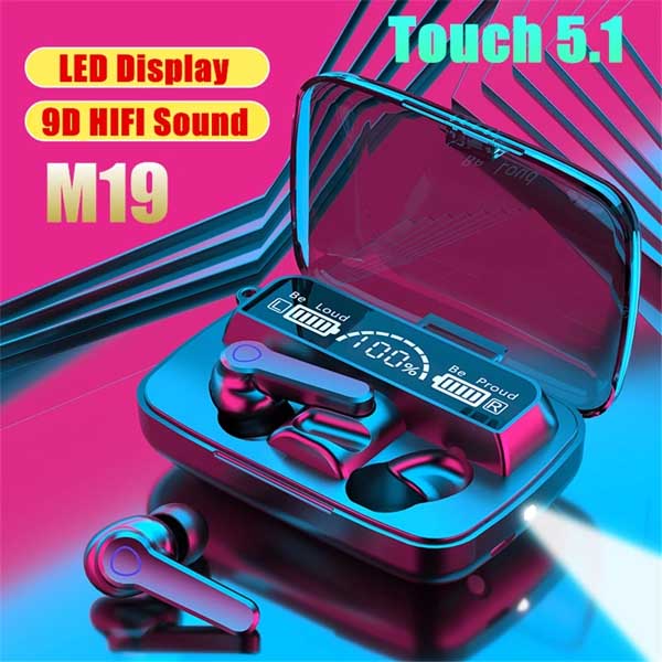 M19 TWS Bluetooth Earbuds (100%) Original