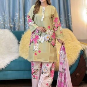 পাকিস্তানি স্কিন প্রিন্টের থ্রি-পিস