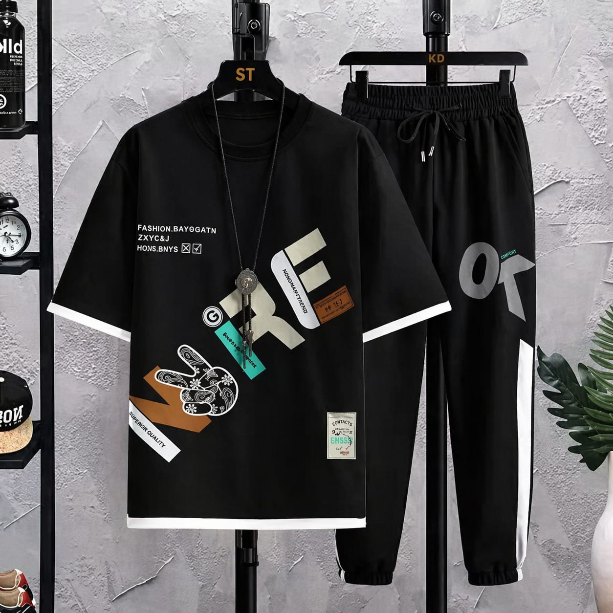 *Half Sleeve T-Shirt & Full Pant combo Set*
