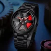 Men's Car Wheel Watch(মাঝখানে চাকা ঘুরবে